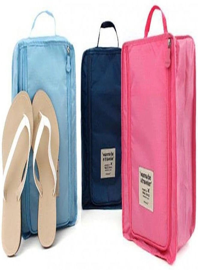 KOOSHLO Travel Shoe Bag, 1 Piece Foldable Waterproof Shoe Pouches with Zipper Lightweight Portable Packing Bags Shoes,Golf, and Other Sports Accessories Stylish and Durable Shoe Storage (Blue) - Image 5